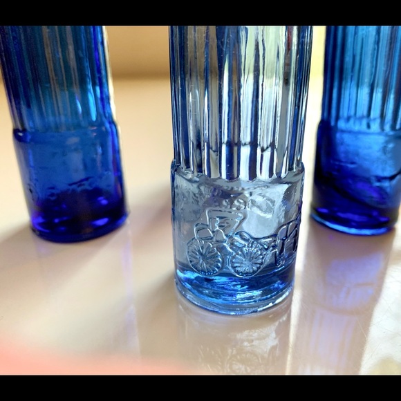 Vintage Dining Vintage Mexico Blue Glass Bullet Shotgun Shell